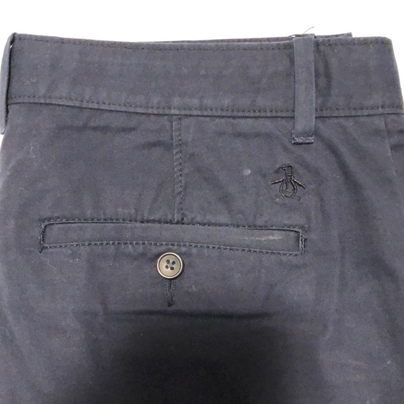 Penguin Men’s Navy Chino W31 L32 - Picture 2 of 6